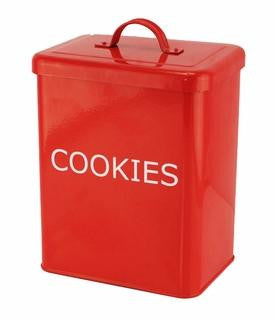 Cookies Red Kitchen Canister