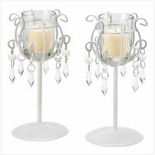 Crystal Drop Votive Stands